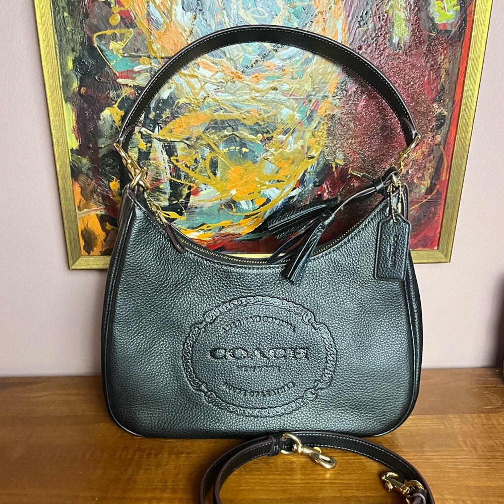 COACH Teri hobo bag with embossed heritage logo